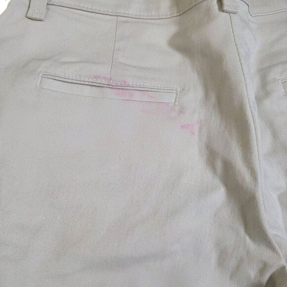 Lee Relaxed Fit Flexible Comfort Slimming Chino Style Pants Women Size 4 P Beige - Picture 4 of 8